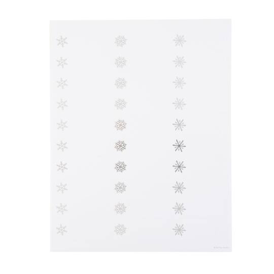 Gartner Studios® Silver Foil Snowflake Printable Holiday Address Labels,  150ct.